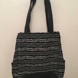 MAC Cosmetics Black/White Monogram Tote